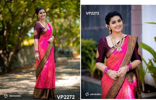 2272 Fashion Berry Sarees