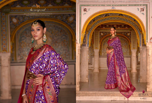 496G Patola Paithani Rewaa Sarees