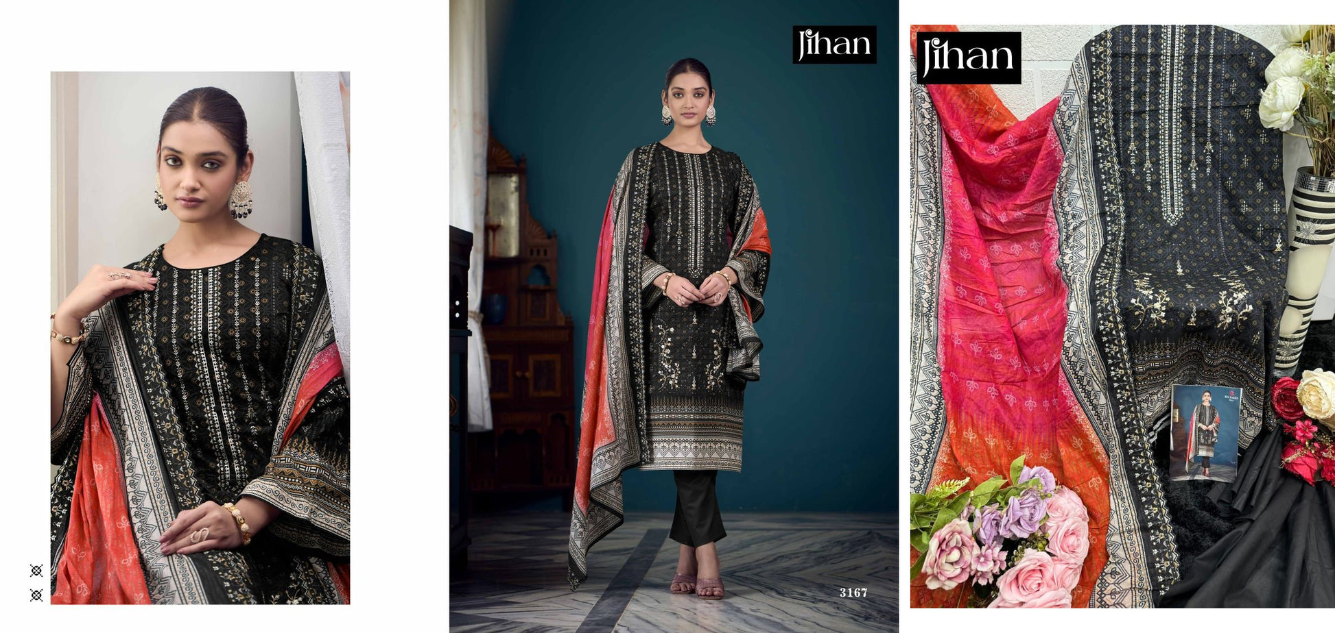 3167 Jihan Pakistani Salwar Suits