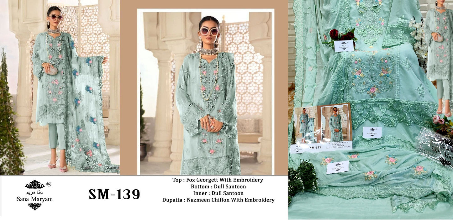 Sm-139 Sana Maryam Pakistani Salwar Suits