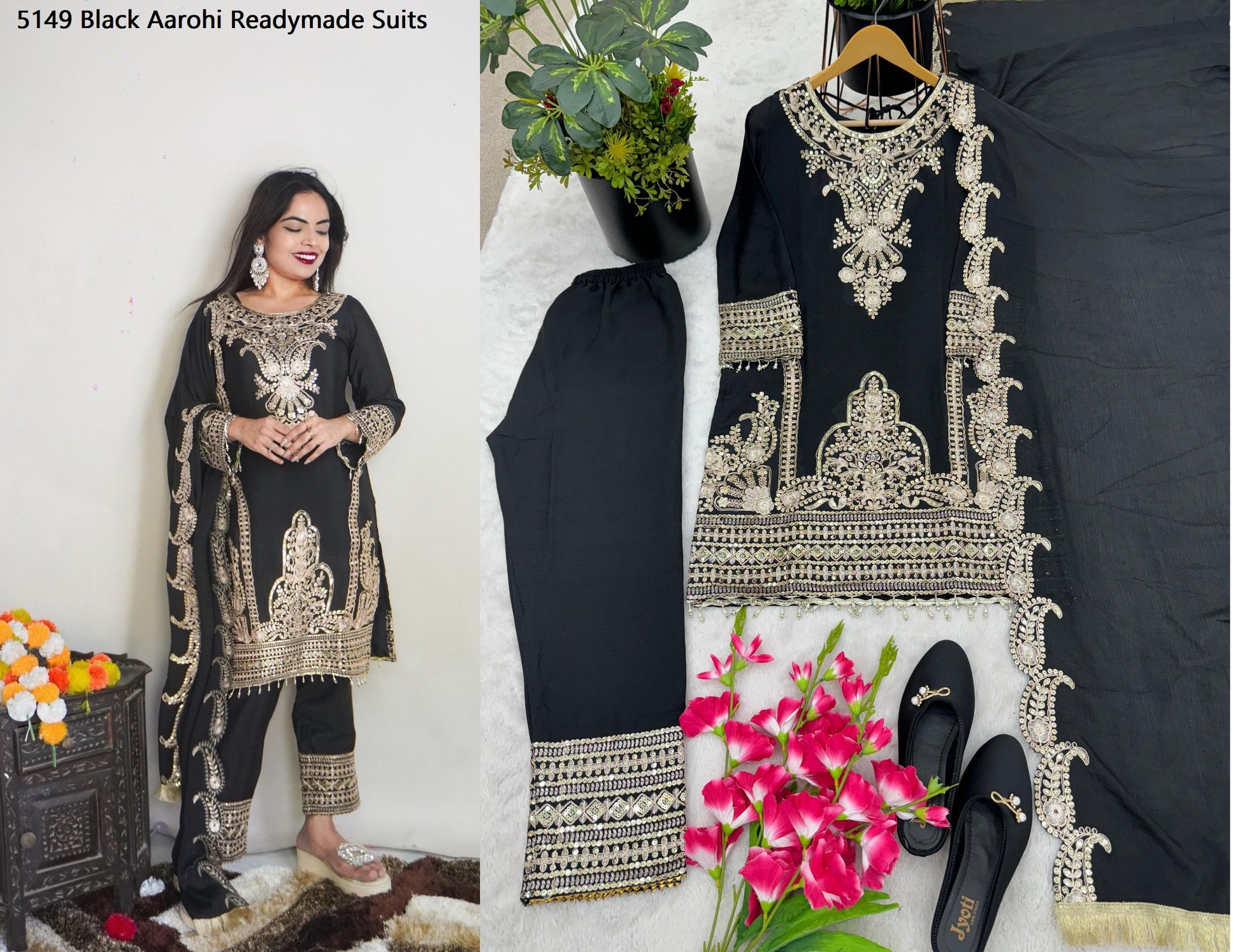 5149 Black Aarohi Readymade Suits