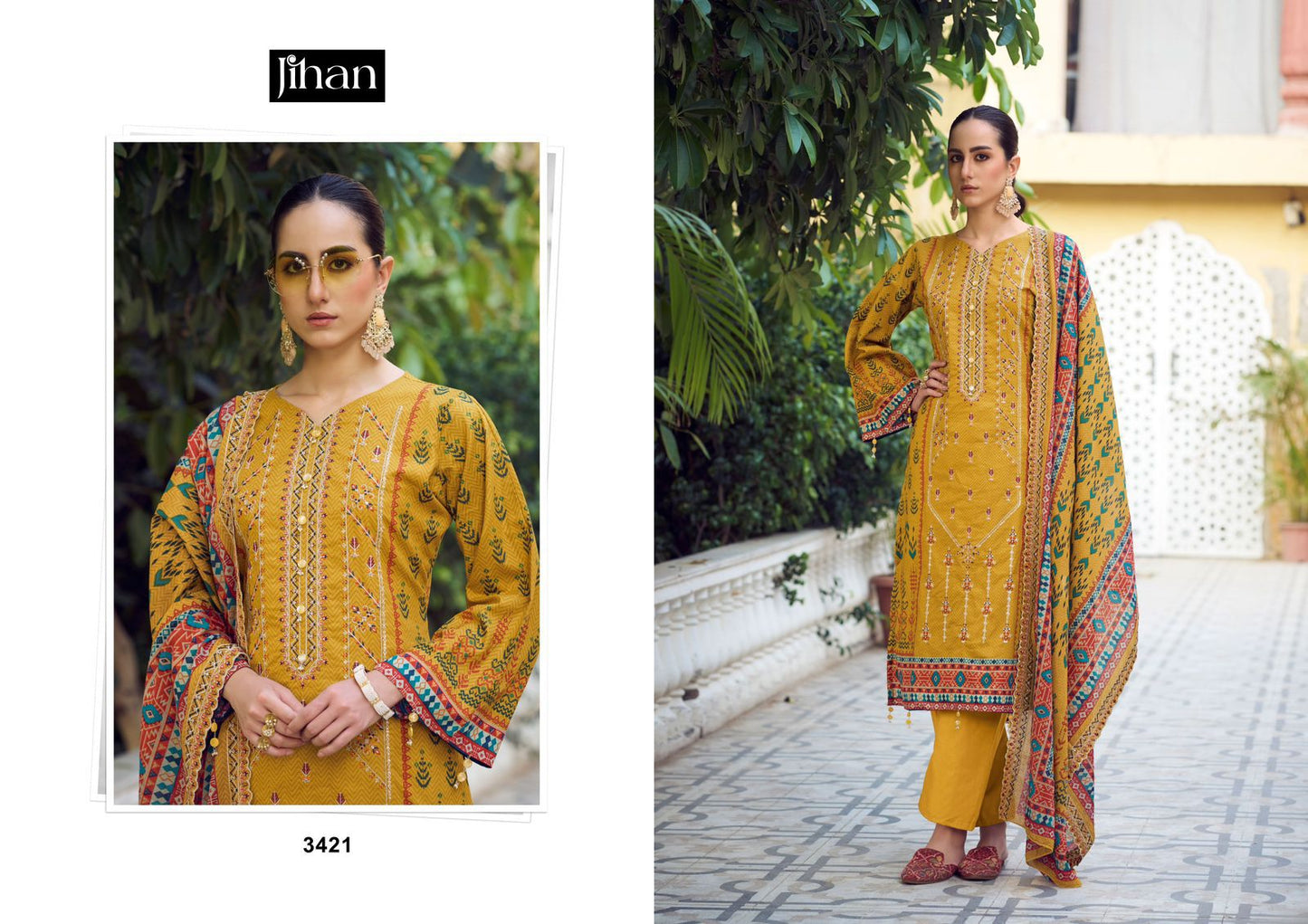 3421 Bin Saeed Vol 10 Jihan Pakistani Salwar Suits