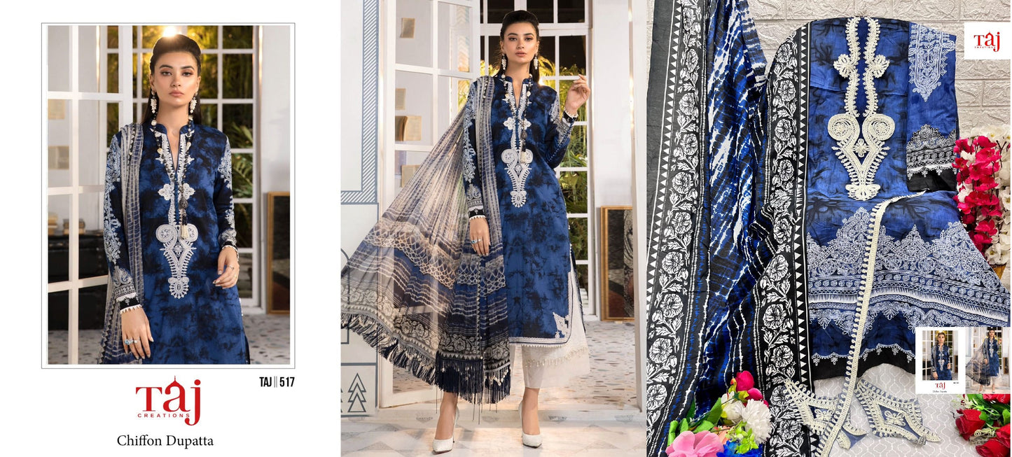 517 Taj Creations Pakistani Salwar Suits