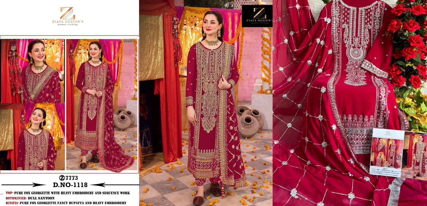 1118 Ziaya Design Pakistani Salwar Suits