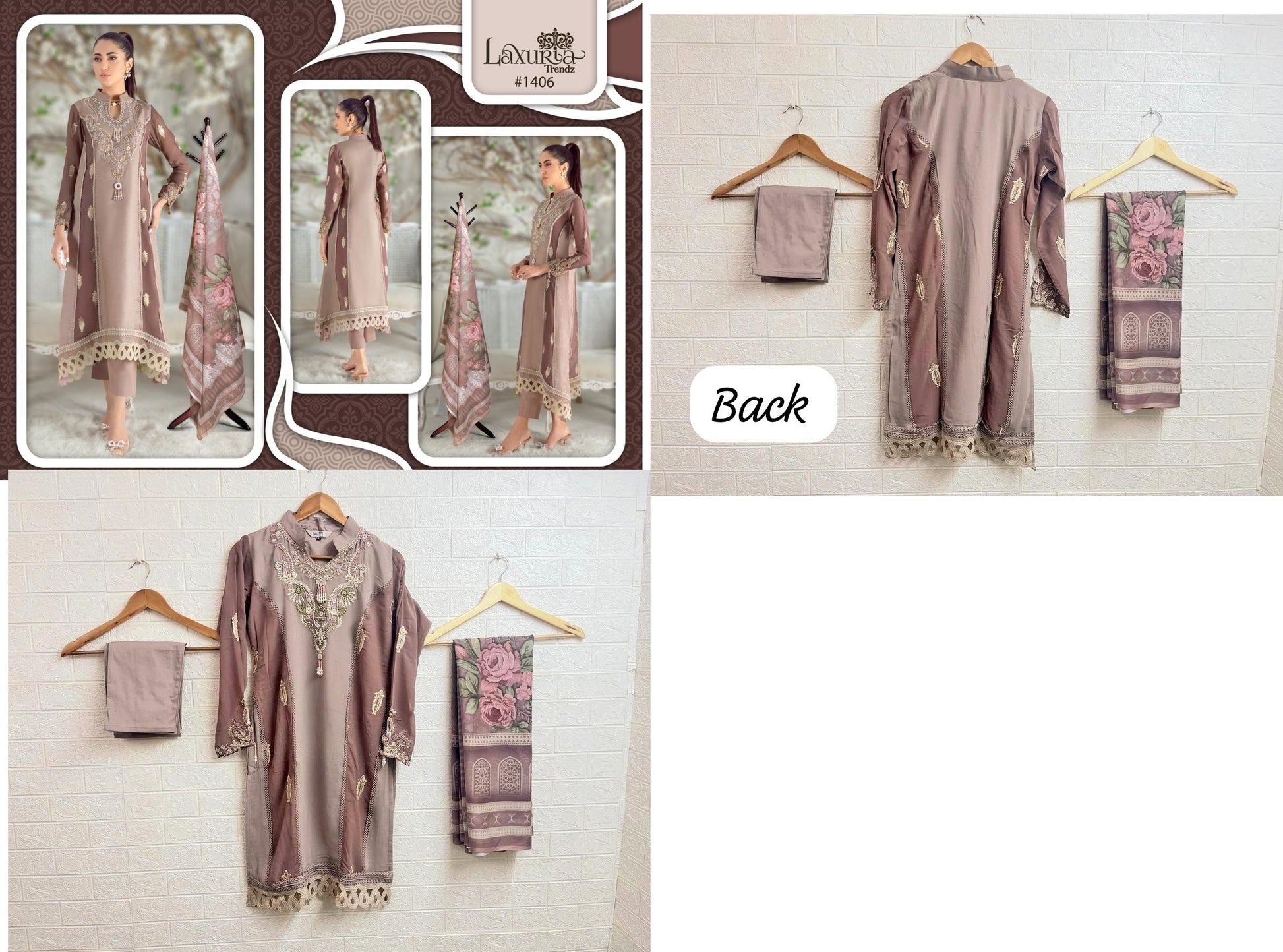 1406 Laxuria Trendz Pakistani Readymade Suits