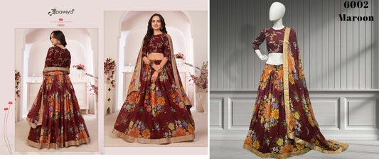 6002 Lotus Vol 1 Aawiya Lehenga Choli