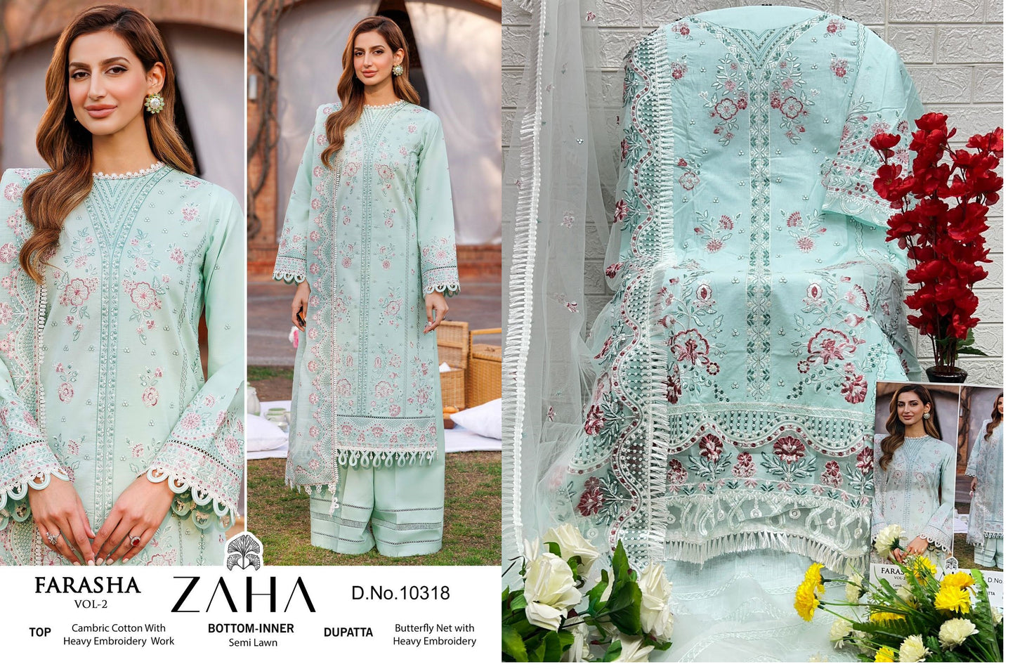 10318 Farasha Vol 2 Zaha Pakistani Salwar Suits