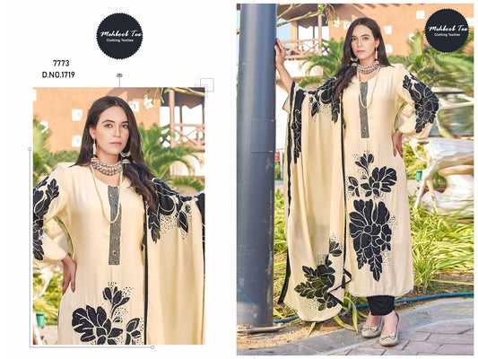 1719 Mehboob Tex Viscose Karachi Unstitched Suits