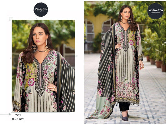 1720 Mehboob Tex Viscose Karachi Unstitched Suits