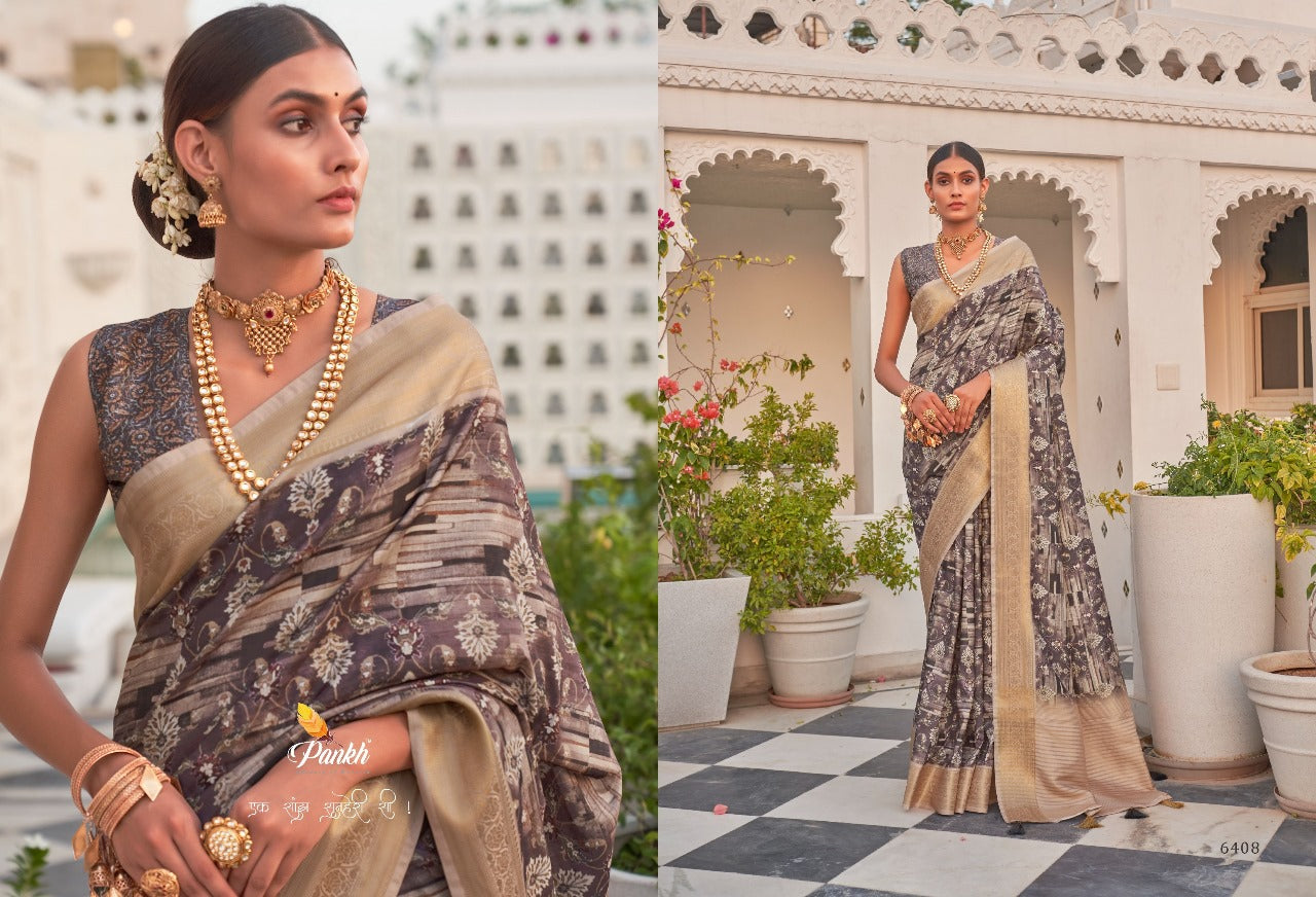 6408 Saanj Pankh Sarees