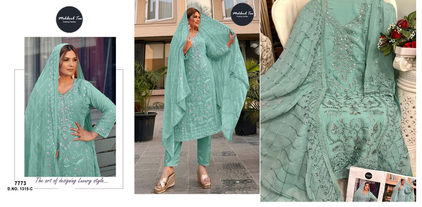 1315C Mehboob Tex Pakistani Salwar Suits