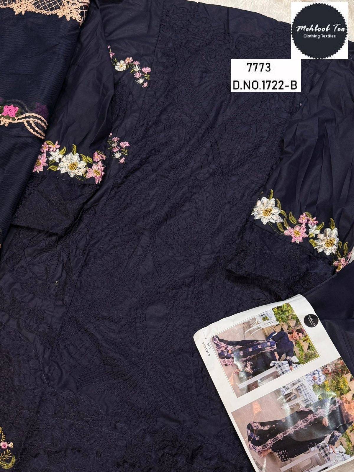 1722-B Mehboob Tex Embroidery Pakistani Salwar Suits