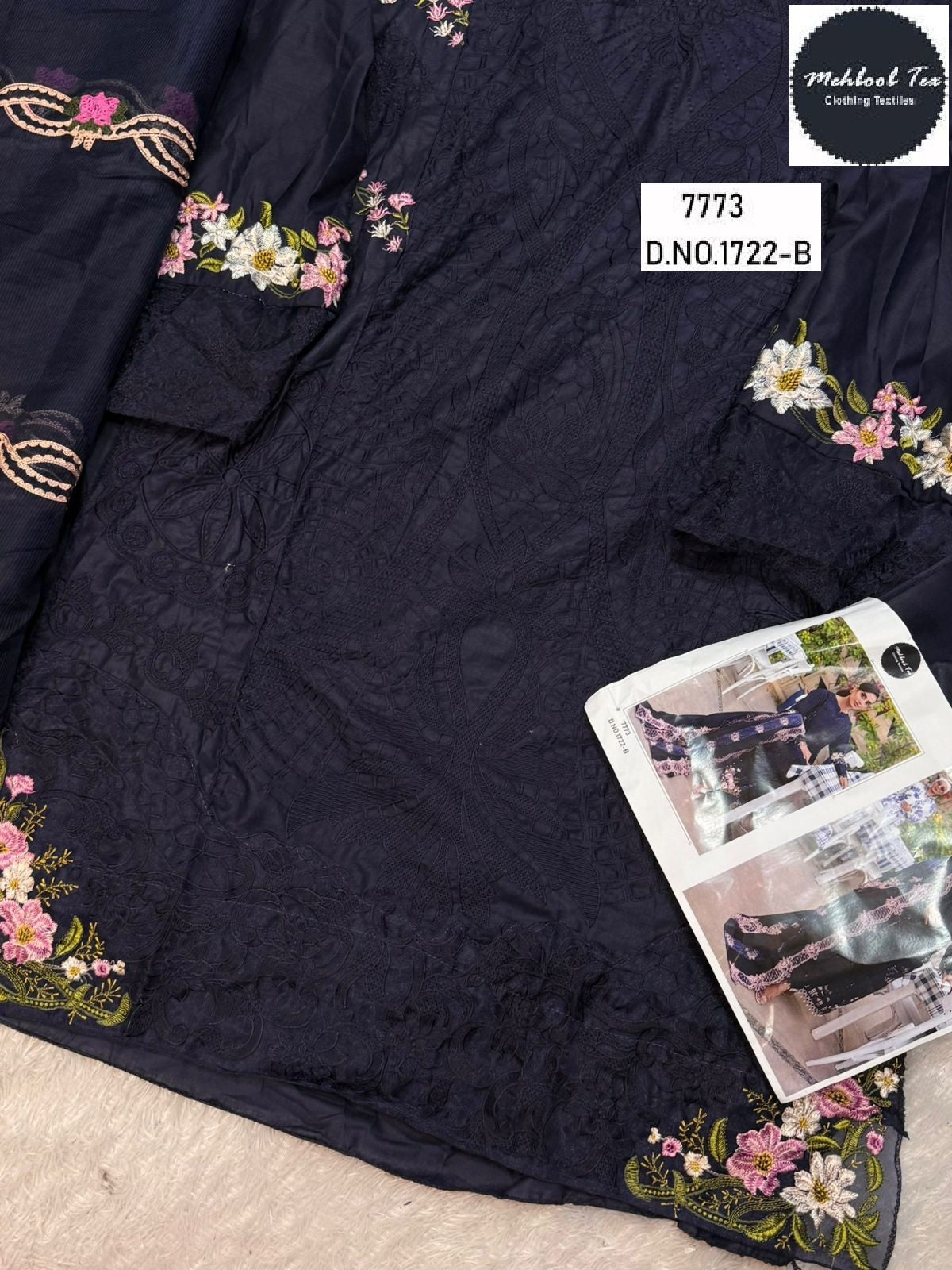 1722-B Mehboob Tex Embroidery Pakistani Salwar Suits