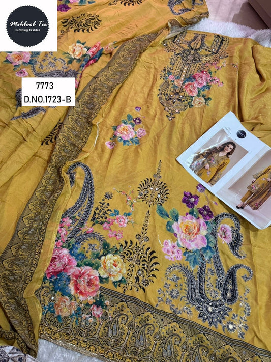1723-B Mehboob Tex Printed Karachi Unstitched Suits