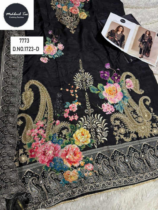 1723-D Mehboob Tex Printed Karachi Unstitched Suits