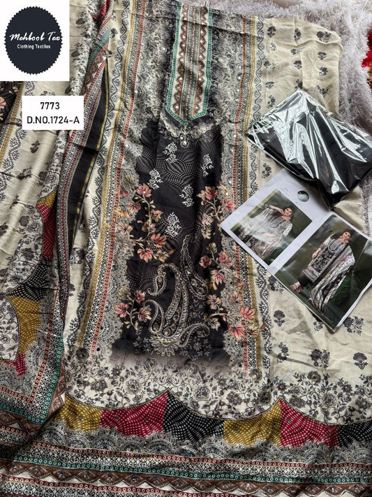 1724-A Mehboob Tex Pure Viscose Karachi Unstitched Suits