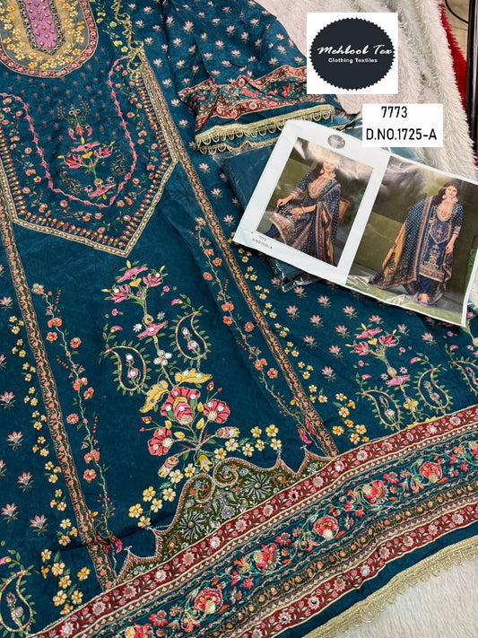 1725-A Mehboob Tex Printed Karachi Unstitched Suits