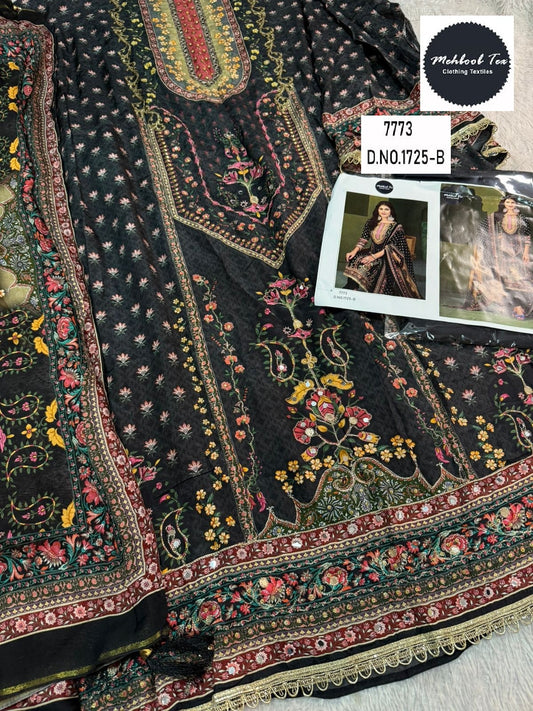 1725-B Mehboob Tex Printed Karachi Unstitched Suits