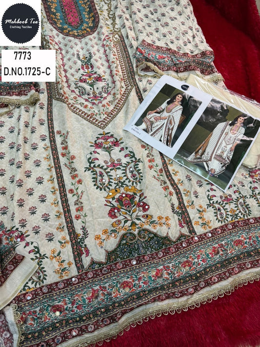 1725-C Mehboob Tex Printed Karachi Unstitched Suits