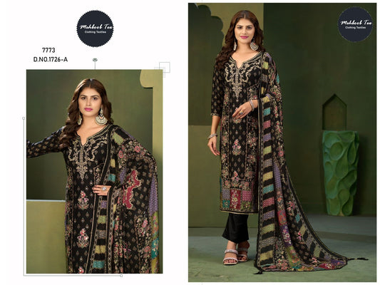 1726-A Mehboob Tex Printed Karachi Unstitched Suits