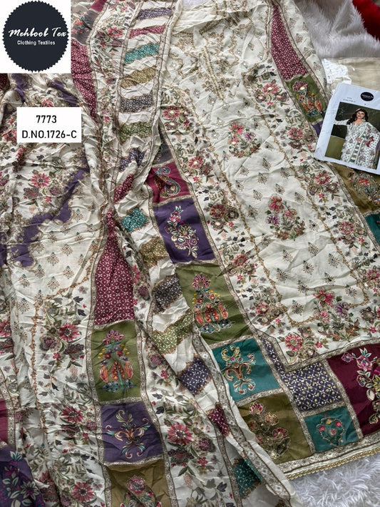 1726-C Mehboob Tex Printed Karachi Unstitched Suits