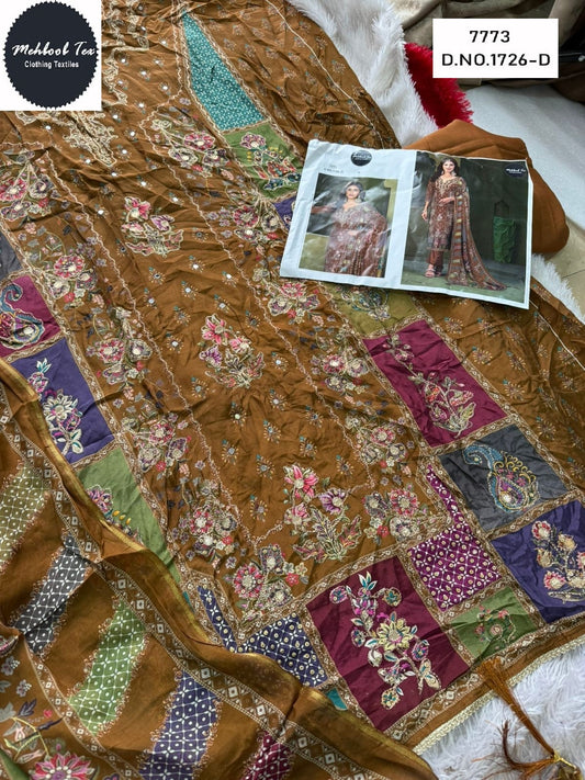 1726-D Mehboob Tex Printed Karachi Unstitched Suits