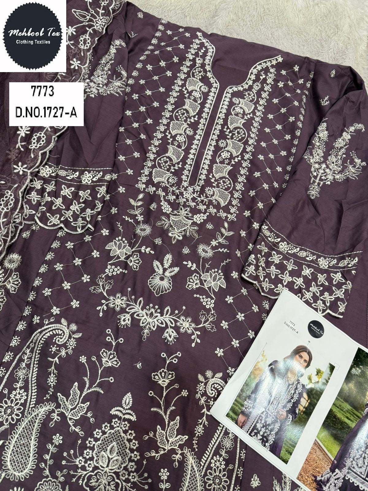 1727-A Mehboob Tex Pure Cotton Pakistani Salwar Suits