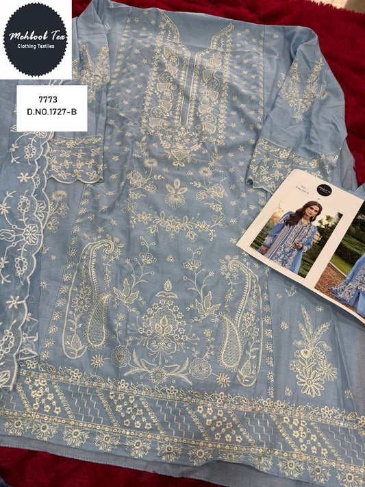 1727-B Mehboob Tex Pure Cotton Pakistani Salwar Suits