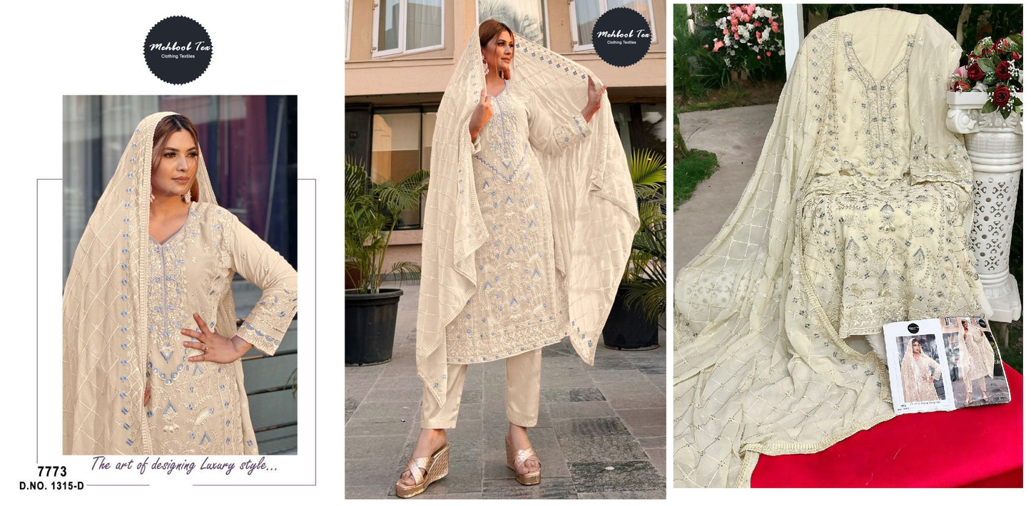 1315D Mehboob Tex Pakistani Salwar Suits