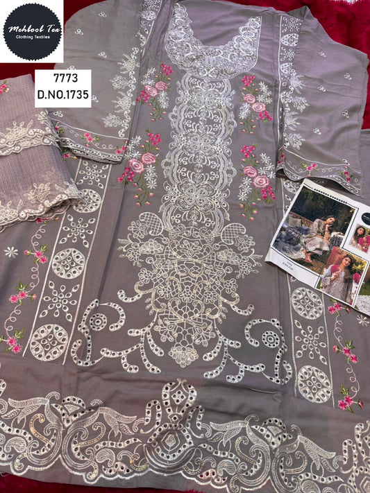 1735 Mehboob Tex Embroidery Pakistani Salwar Suits