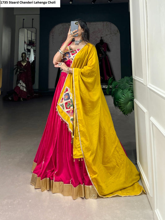 1735 Staard Chanderi Lehenga Choli