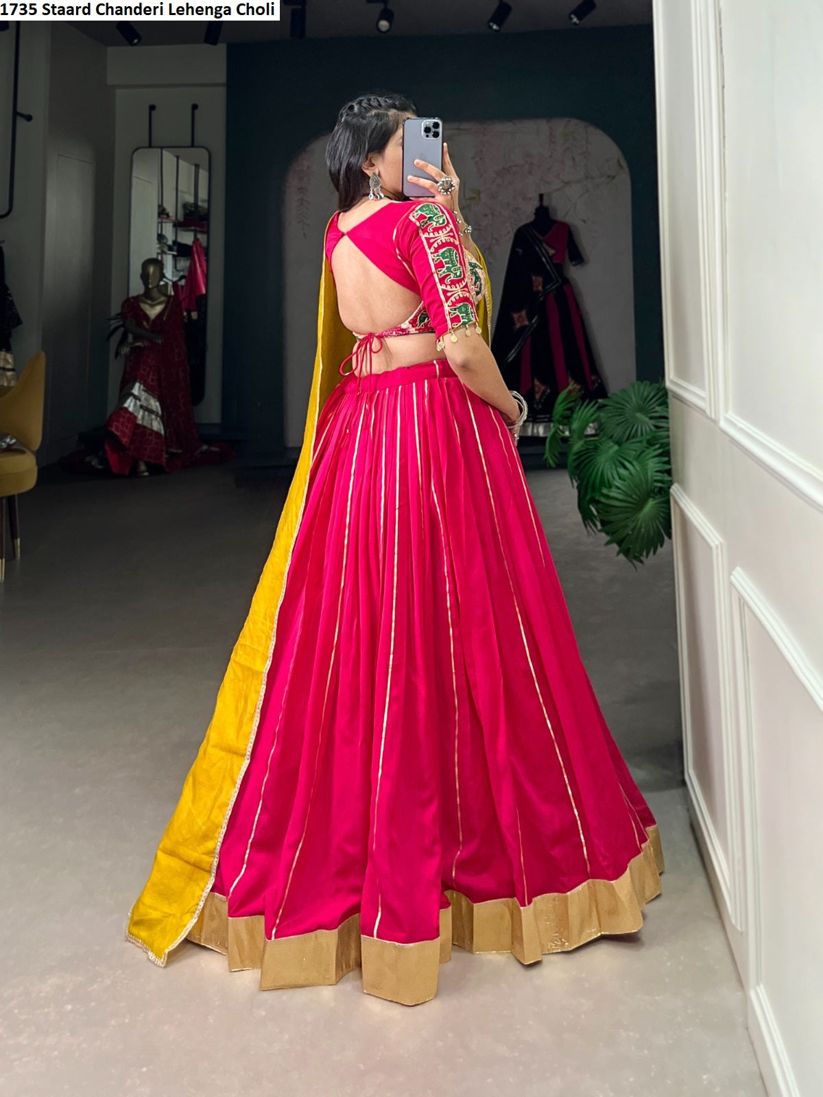 1735 Staard Chanderi Lehenga Choli
