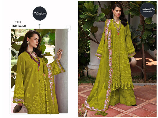 1741-B Mehboob Tex Embroidery Pakistani Salwar Suits