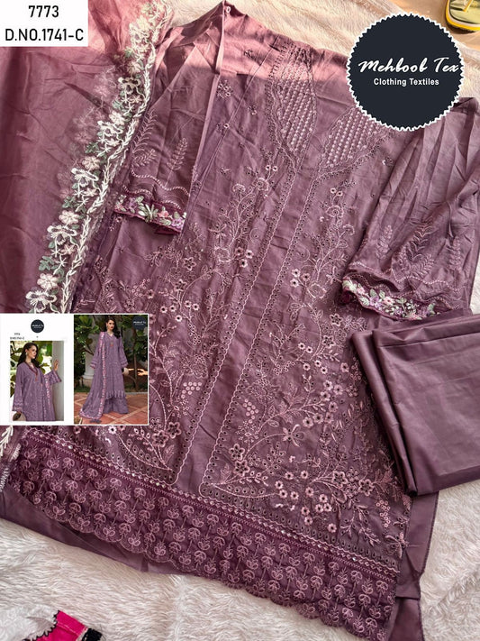 1741-C Mehboob Tex Embroidery Pakistani Salwar Suits
