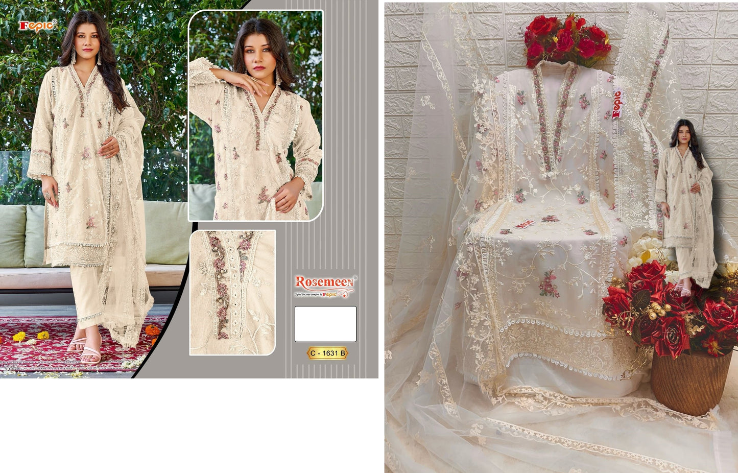 C-1631-B Fepic Pakistani Salwar Suits