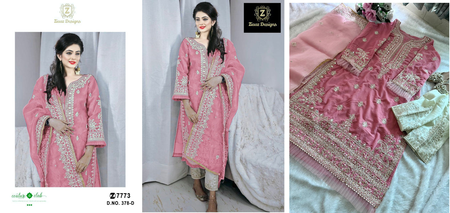 378-D Ziaaz Designs Pakistani Salwar Suits
