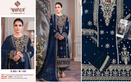 M-105 Mahnur Pakistani Salwar Suits