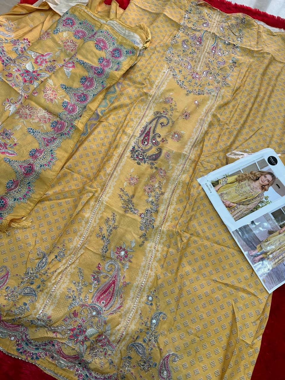 1747-A Mehboob Tex Pure Viscose Pakistani Salwar Suits