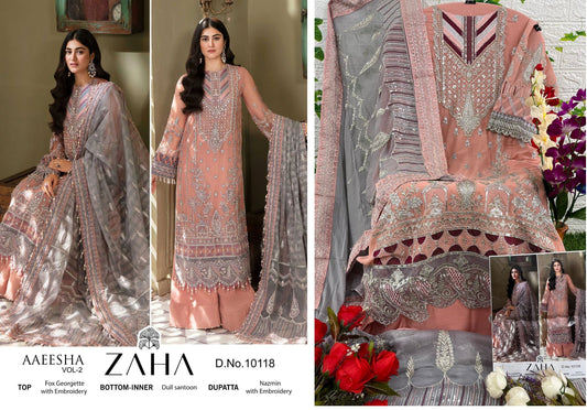 10118 Zaha Pakistani Salwar Suits