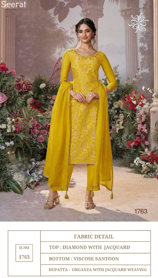 1763 Seerat Jacquard Readymade Suits