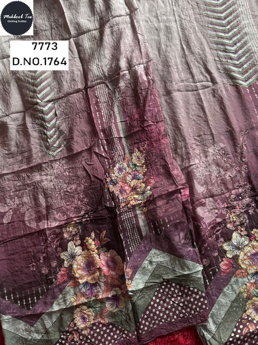 1764 Mehboob Tex Printed Karachi Unstitched Suits