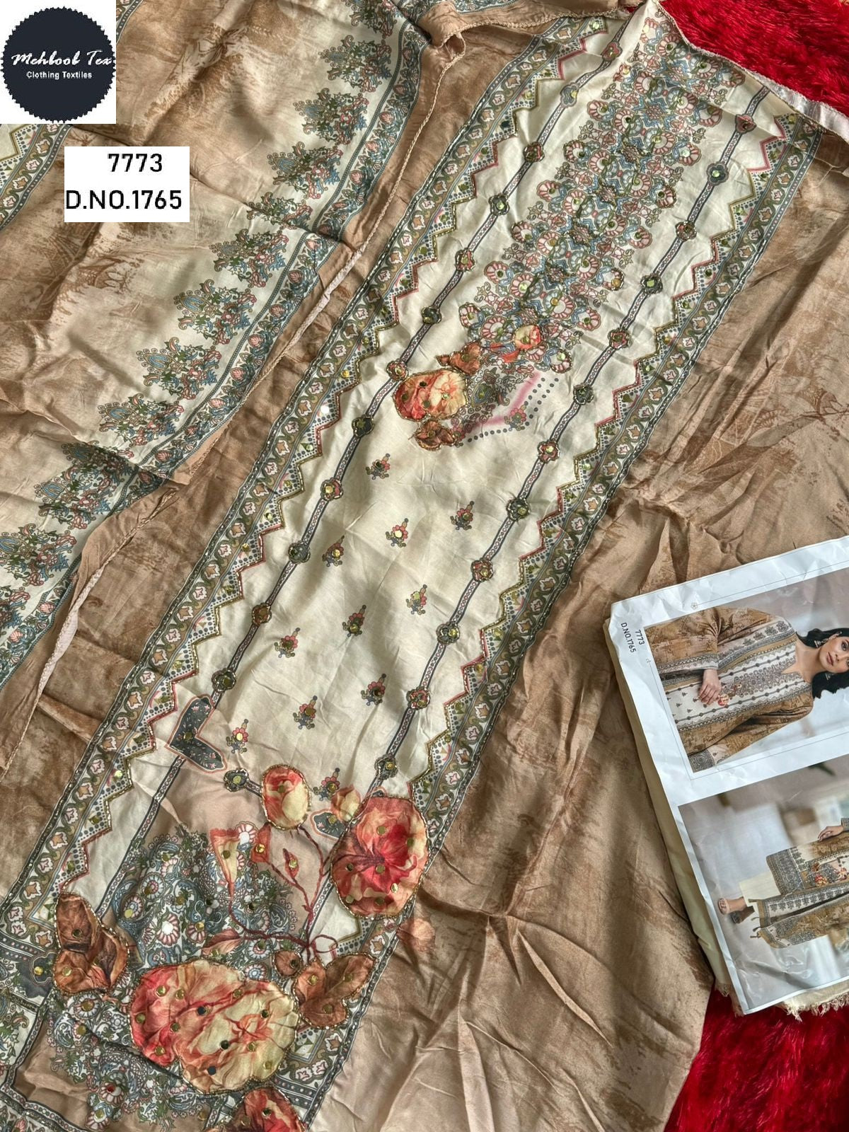 1765 Mehboob Tex Printed Karachi Unstitched Suits