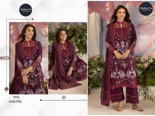 1770 Mehboob Tex Embroidery Pakistani Salwar Suits