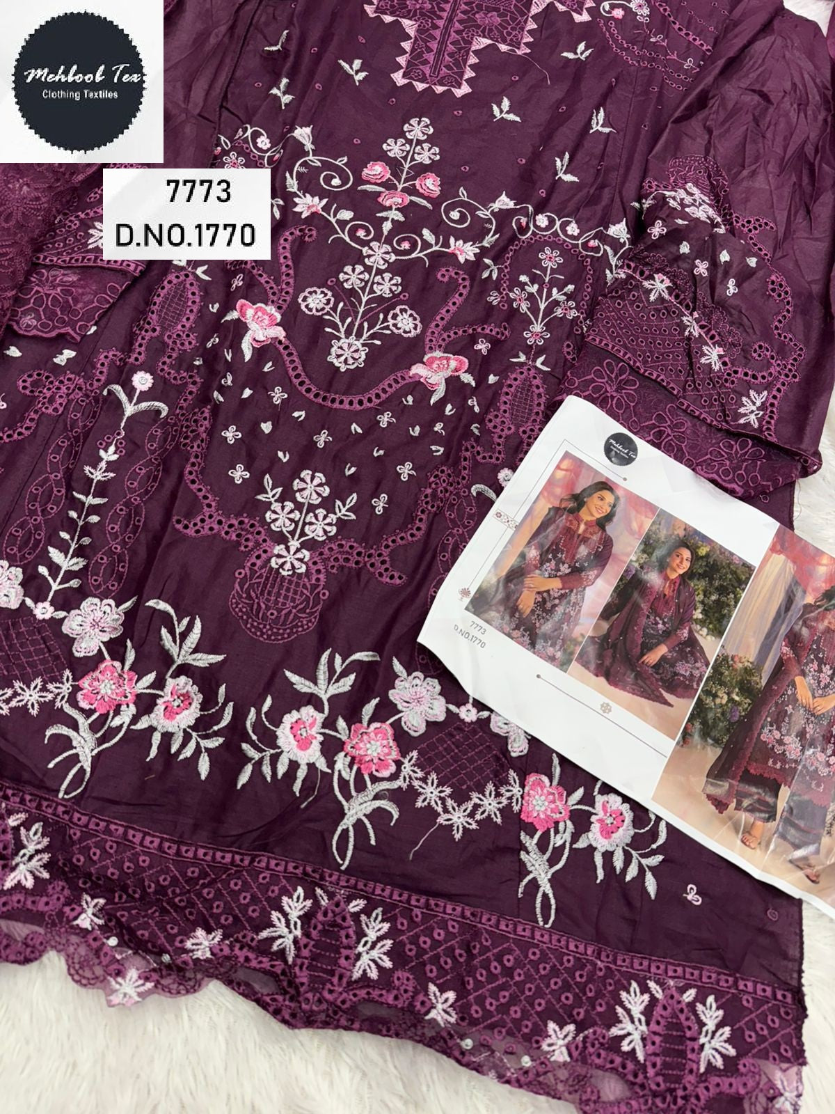 1770 Mehboob Tex Embroidery Pakistani Salwar Suits