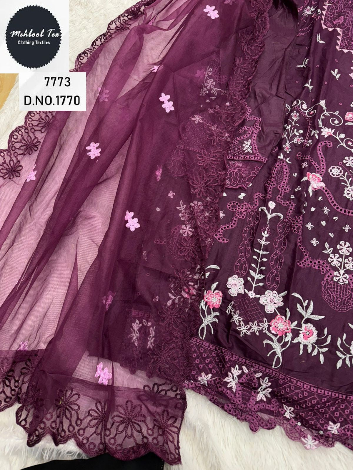 1770 Mehboob Tex Embroidery Pakistani Salwar Suits