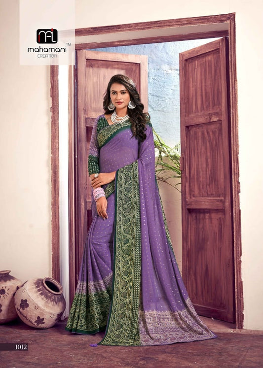 1012 Madhurika Mahamani Creation Sarees