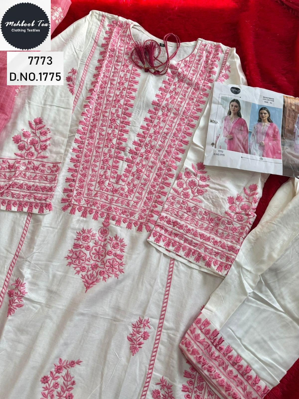 1775 Mehboob Tex Embroidery Pakistani Salwar Suits