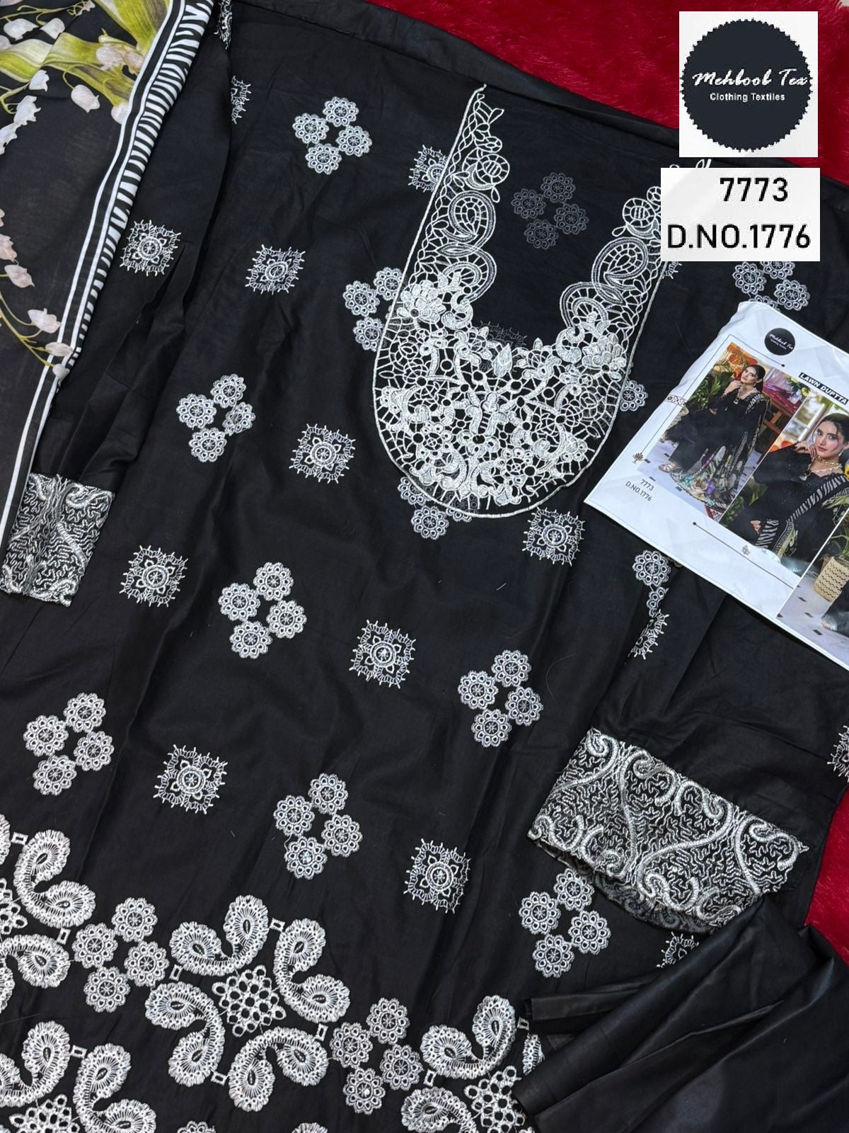 1776 Mehboob Tex Embroidery Pakistani Salwar Suits