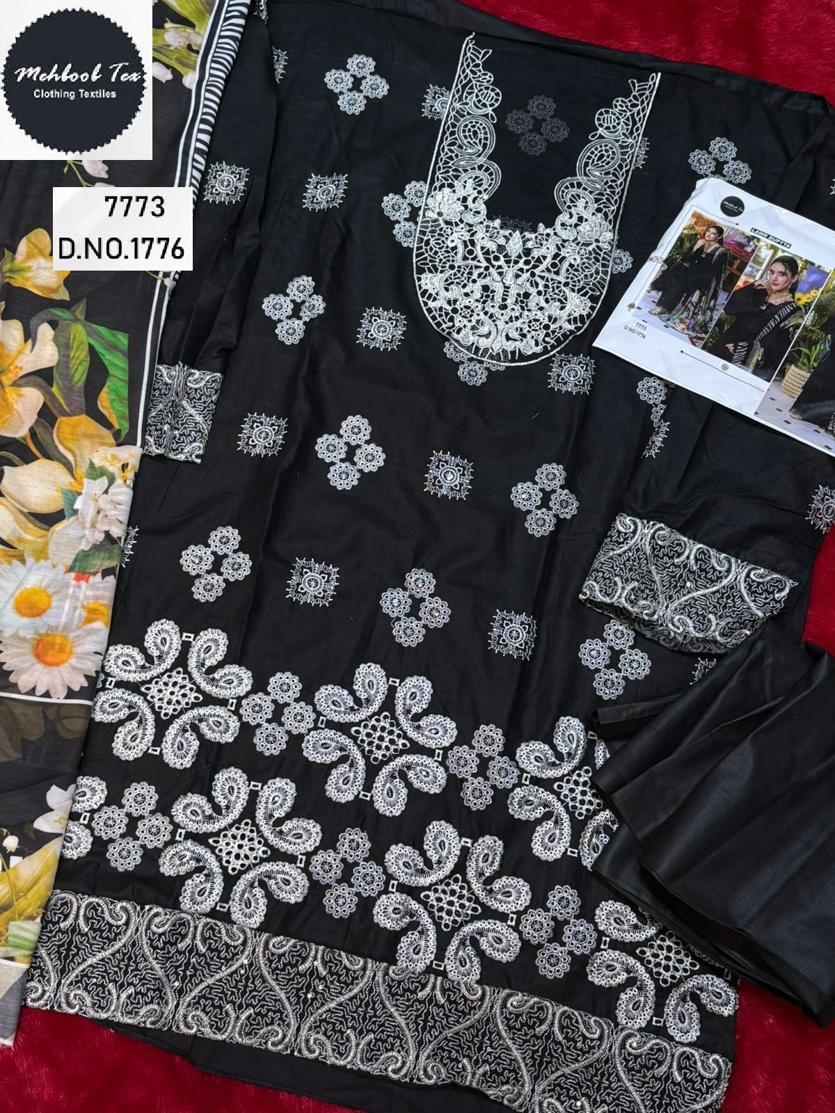 1776 Mehboob Tex Embroidery Pakistani Salwar Suits