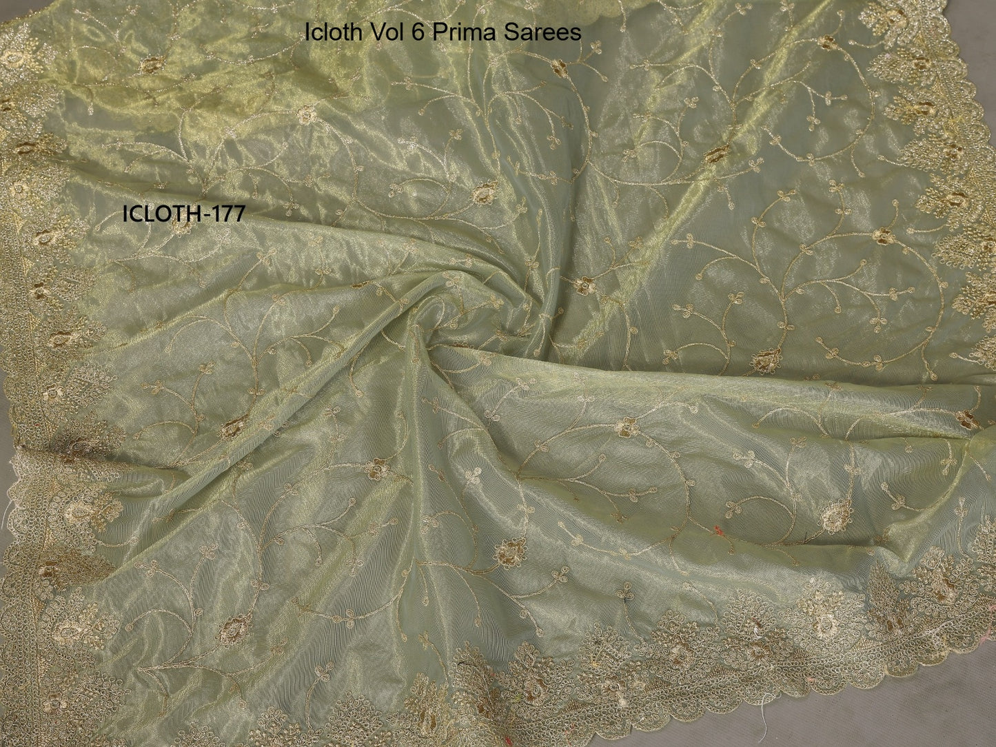 177 Icloth Vol 6 Prima Twill Net Sarees